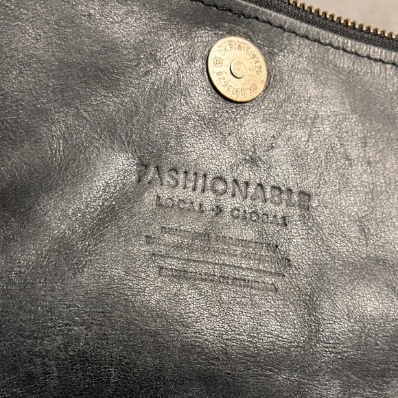 ABLE black Menbere Foldover crossbody/ shoulder purse, also great as clutch. - Picture 5 of 8